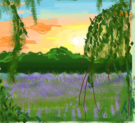 Here I was trying to test and mess around with brushes in Microsoft Paint. I still really like this drawing to this day!