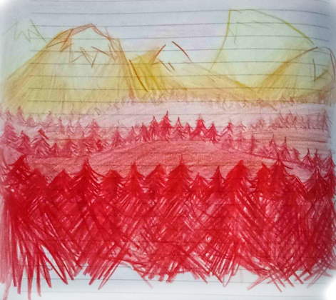 I remember hating this one, but now that I look back, it looks pretty interesting! Although, I'm pretty sure I used a reference for it...