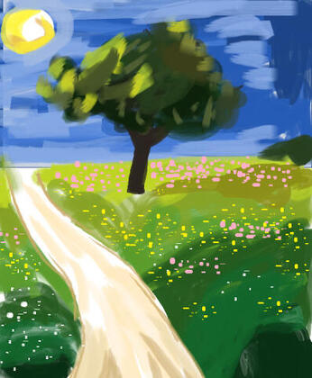 I decided to switch to digital. As much as I loved my traditional art, it was really a pain in the ass sometimes. Anyways, this looks pretty... bad, but okay for a starting point!