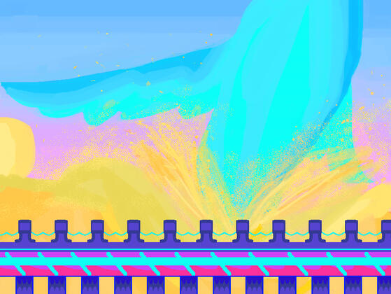 I was completely MESMERIZED when I saw this in a game I was playing. This specific drawing even managed to make it in the game itself as a wallpaper! :D (LINK)