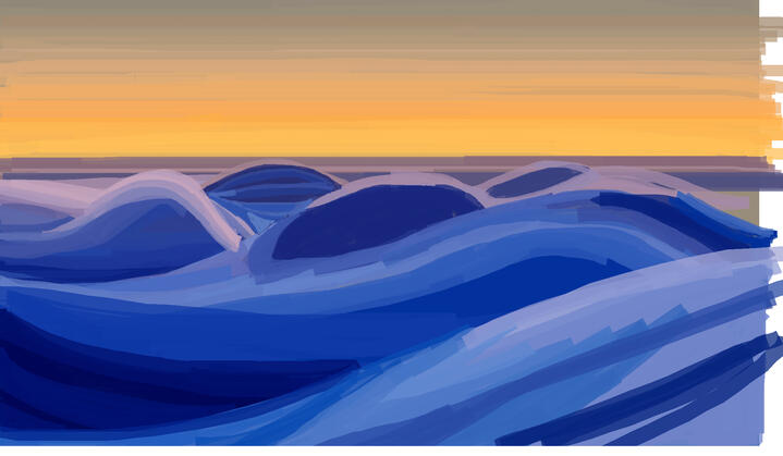 One of my last drawings from 2024, and it&#39;s another unfinished one... I was tracing over a wallpaper I found online because I thought it looked really fun to draw...